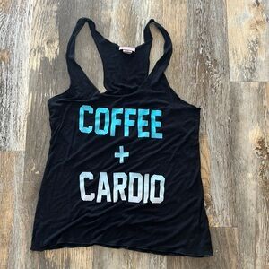 Women’s size large coffee cardio Tank